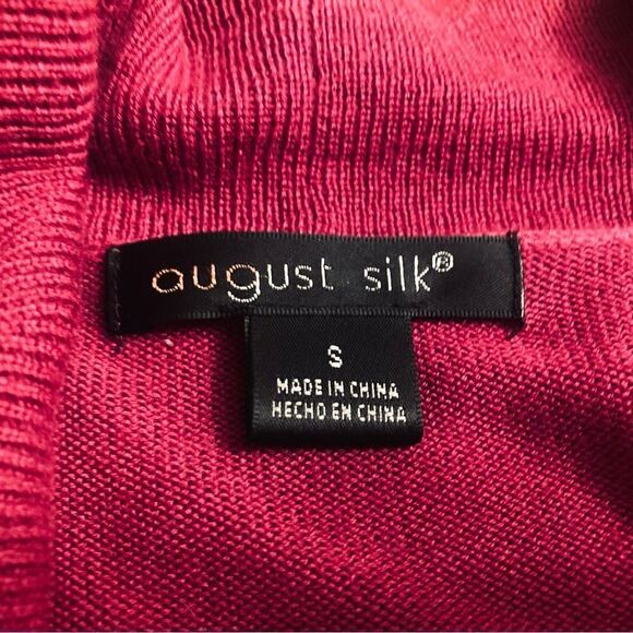 August Silk Fuchsia Puckered Cardigan - Picture 9 of 10